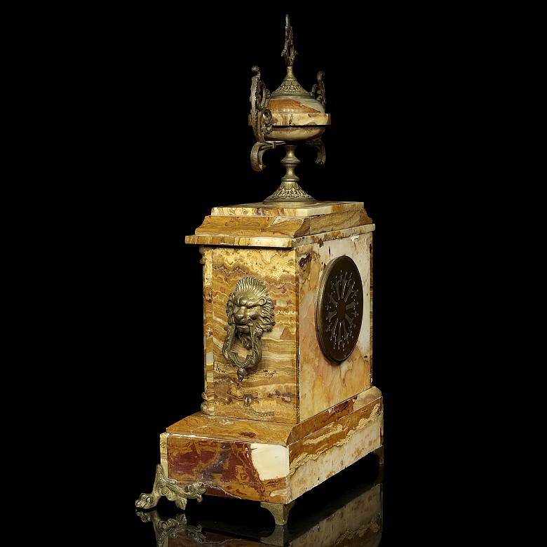 Egyptian onyx clock, Napoleon III, 19th c. - 5
