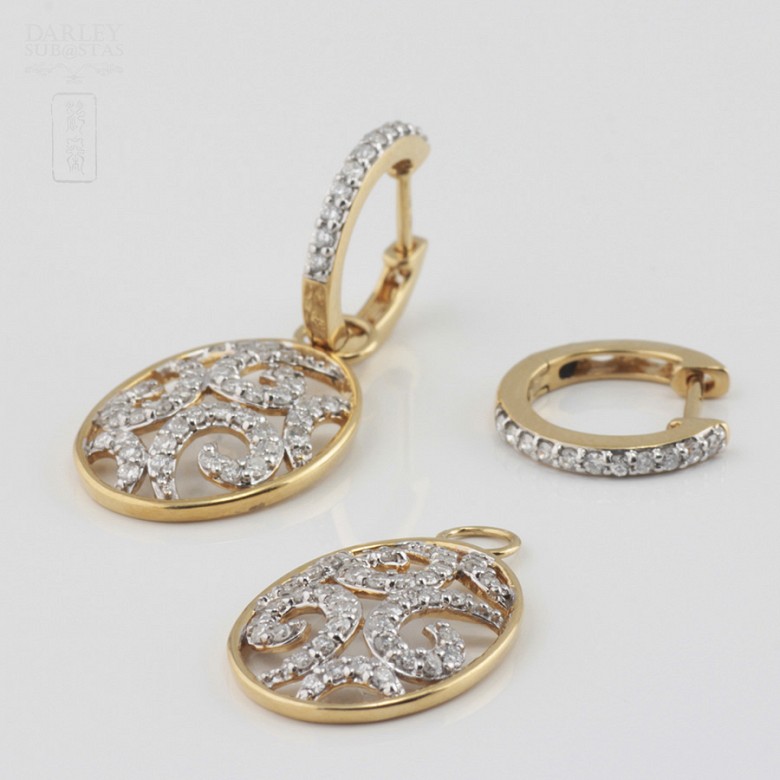 1.01cts precious diamond earrings - 1