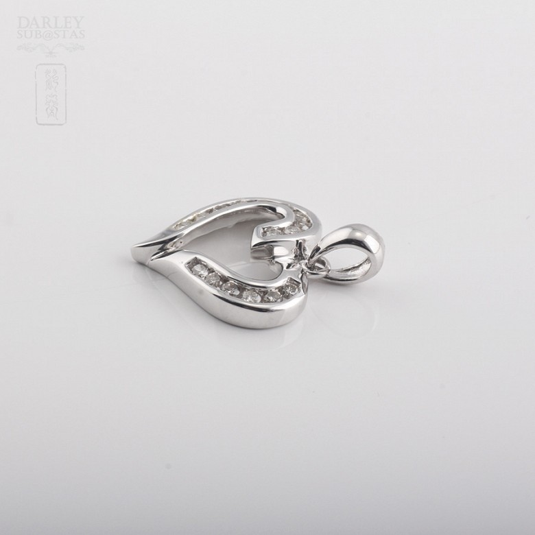 Pendant with 0.25cts Diamond White Gold - 2