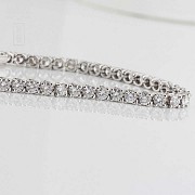 Bracelet in 18k white gold and diamonds 6.00cts - 2