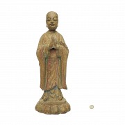 Carved wooden Buddha, 20th century - 9