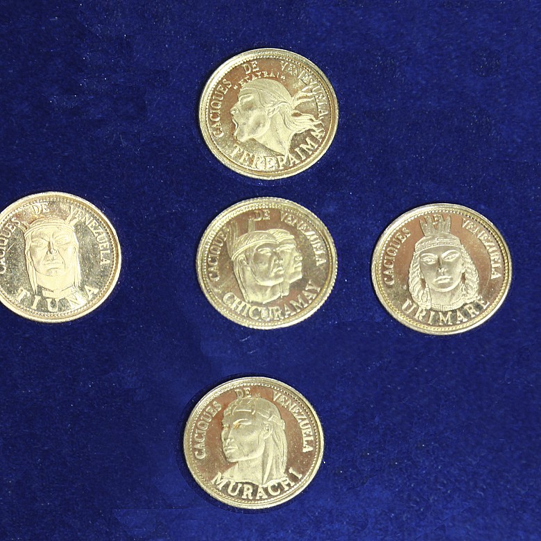 Colección de monedas de oro 
