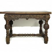 Refectory table with Renaissance elements, 19th century