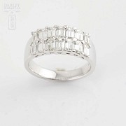 Fantástico anillo oro blanco 18k y diamantes 2.12cts - 6