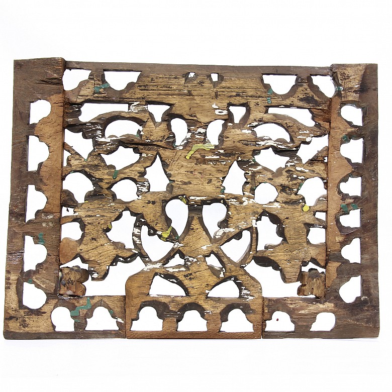 Decorative wooden plaque, Indonesia, early 20th century - 1