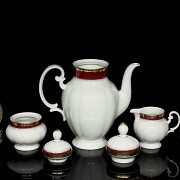 Juego de té en porcelana, Seltmann Bavaria, S.XX