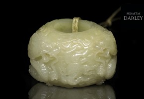 Yellow jade ring, Qing Dynasty, Qianlong
