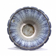 Gran copa de cerámica vidriada, Acanto, S.XX - 4