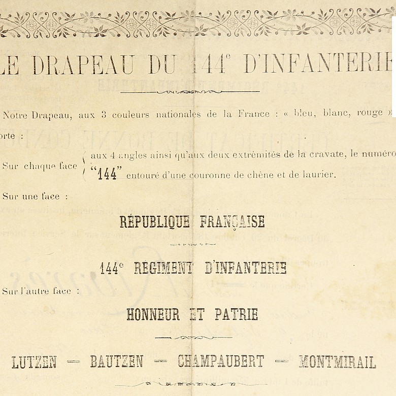 Documentos del regimiento de infantería francés, s.XIX - 4