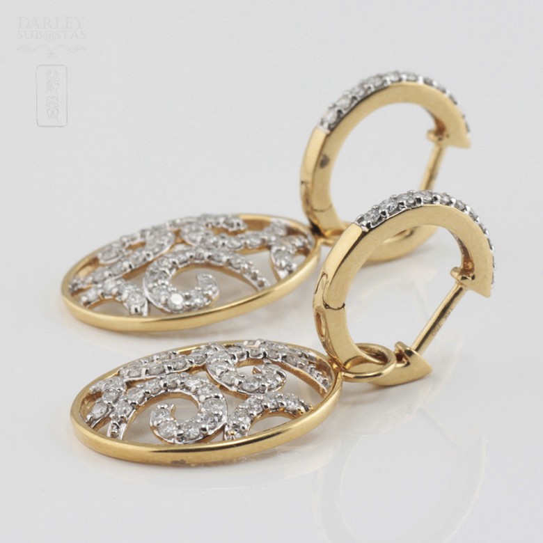 1.01cts precious diamond earrings - 2