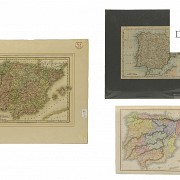 Set of English maps of the 