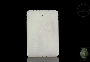 White jade plaque 