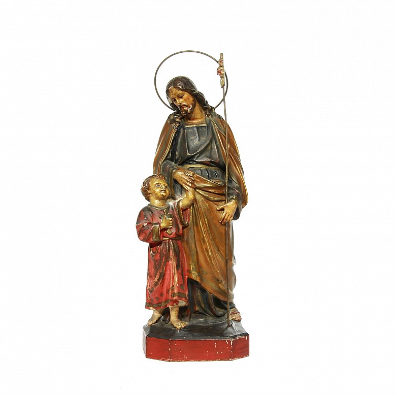 Escultura de San José y el niño, s.XX