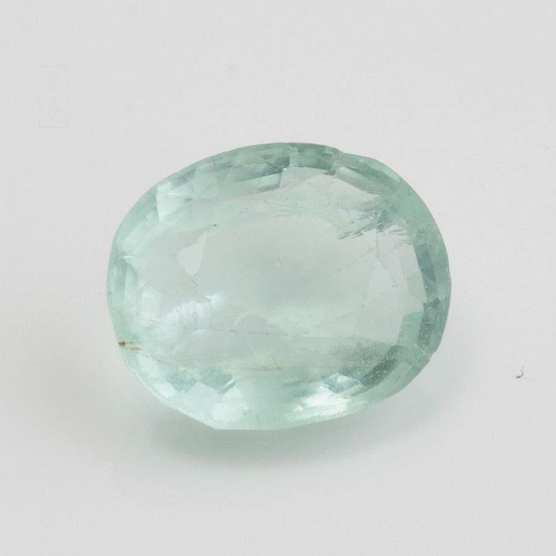 Natural emerald in light color, 32.88cts in weight, - 6