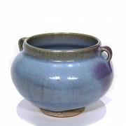 Glazed ceramic vessel, Yuan style, 20th century. - 4