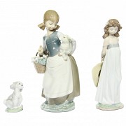 Lot of porcelain figures, Lladró