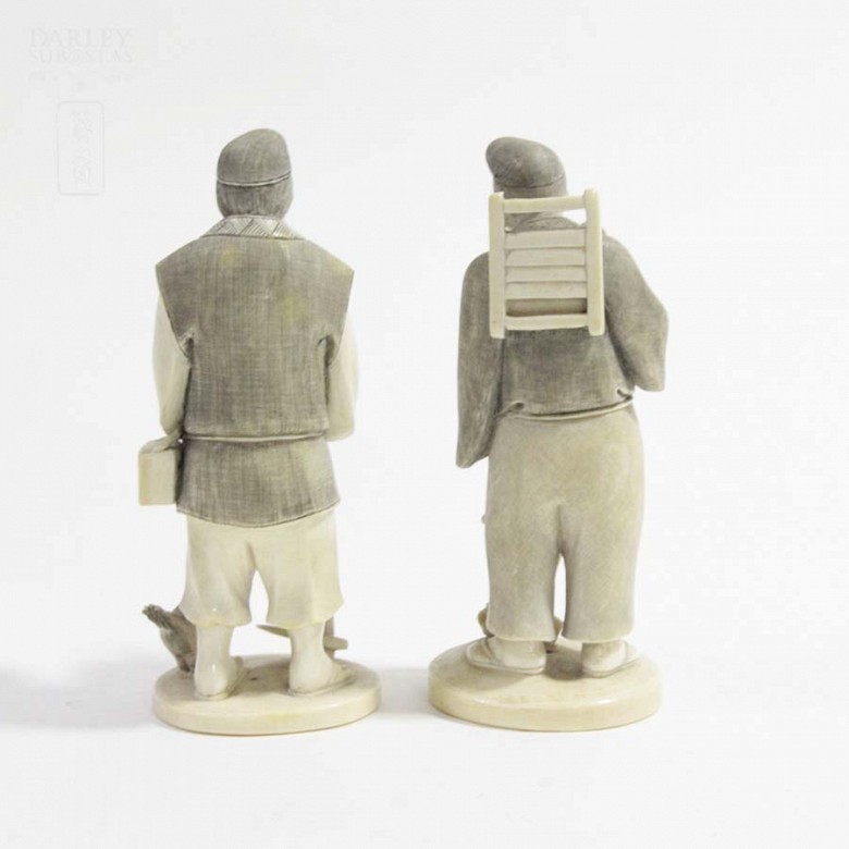 Two Japanese farmers of ivory - 6