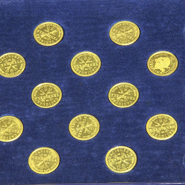 Colección de monedas de oro 