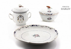 Lote de porcelana china de exportación, dinastía Qing, s.XVIII-XIX