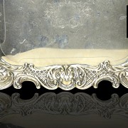 Spanish punched silver tray, 20th century