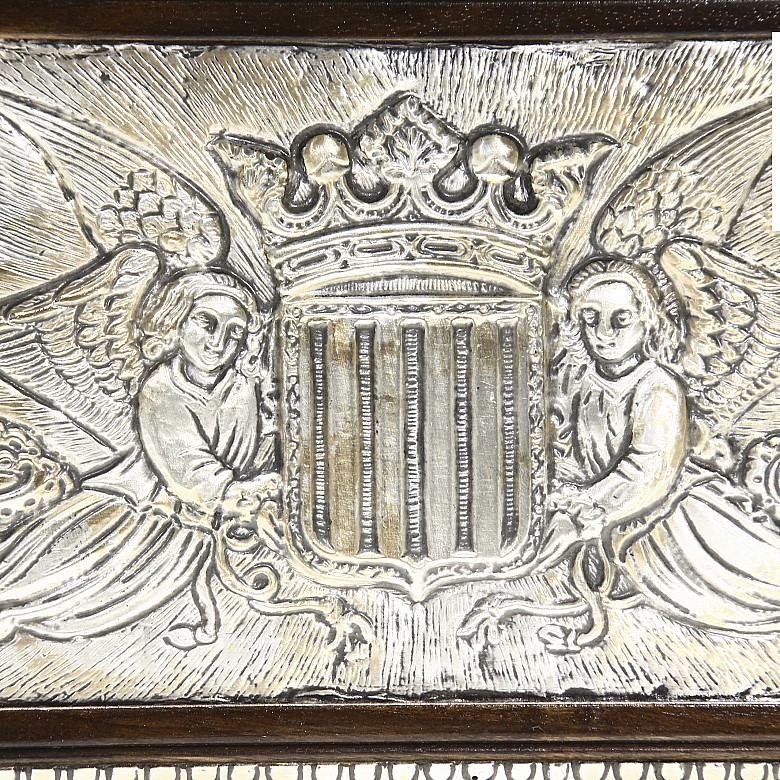 Placa decorativa en plata, Artesanía Puerto, s.XX - 2