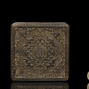 Carved wooden box, Qing Dynasty