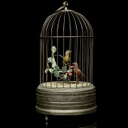 Cage with automaton songbirds, 19th - 20th century