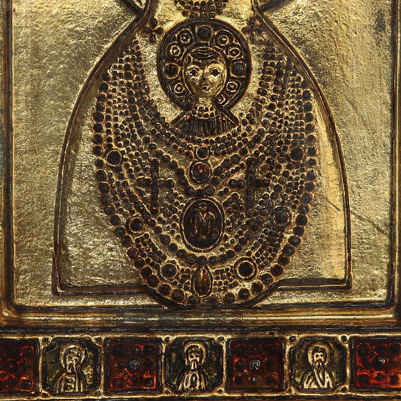 Ferro y Cimegotto, icono cristal de Murano, s.XX
