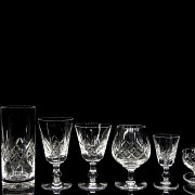 Cristalería de vidrio tallado, Stuart England, s.XX