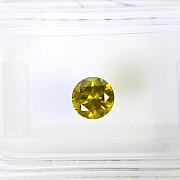 Diamant  Fancy Deep Greenish Yellow - 1