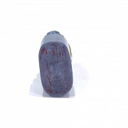 Aquamarine seal with tourmaline, Qing dynasty.