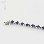 18k gold bracelet with sapphires and diamonds