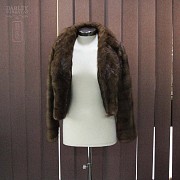 Pretty short mink jacket, light brown mink, - 3