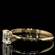 Anillo de oro amarillo 18 k y diamante 0,51 ct