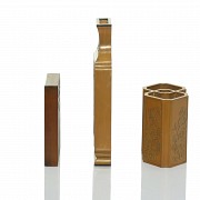 Conjunto de utensilios de madera tallada, S.XX - 1