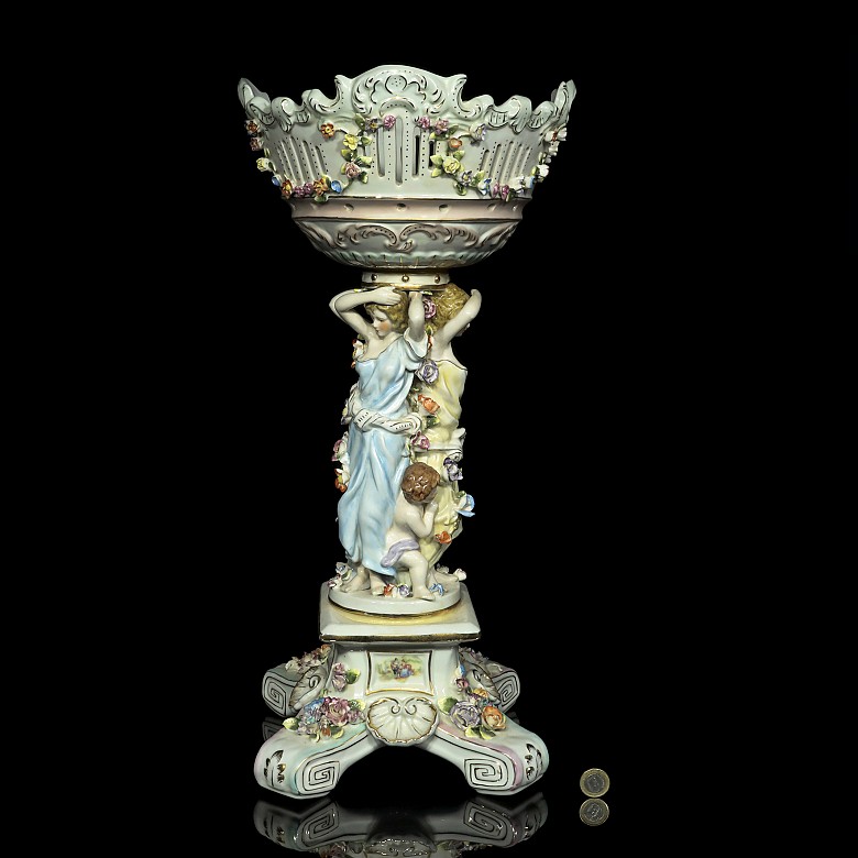 German porcelain table centerpiece, 20th century