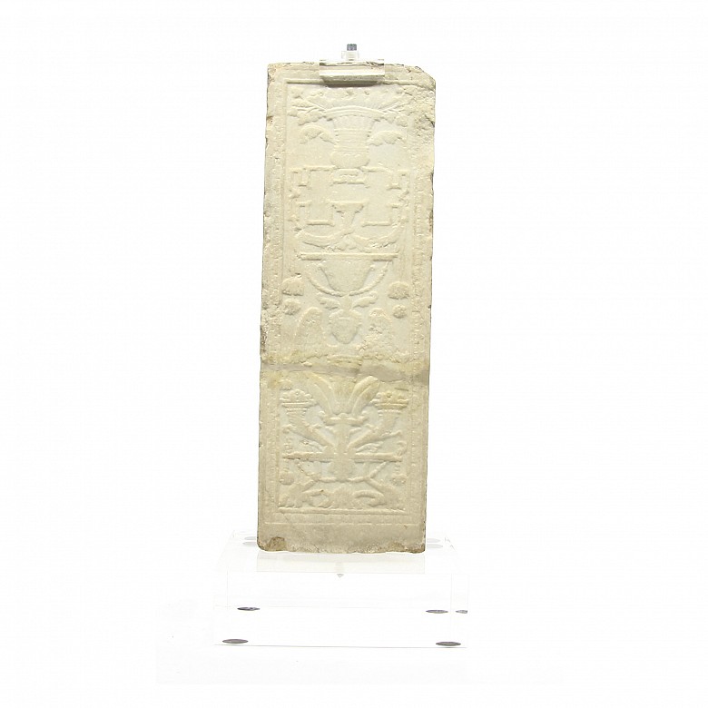 Antigua jamba de mármol tallado, s.XVIII