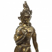 Large gilt bronze figure 