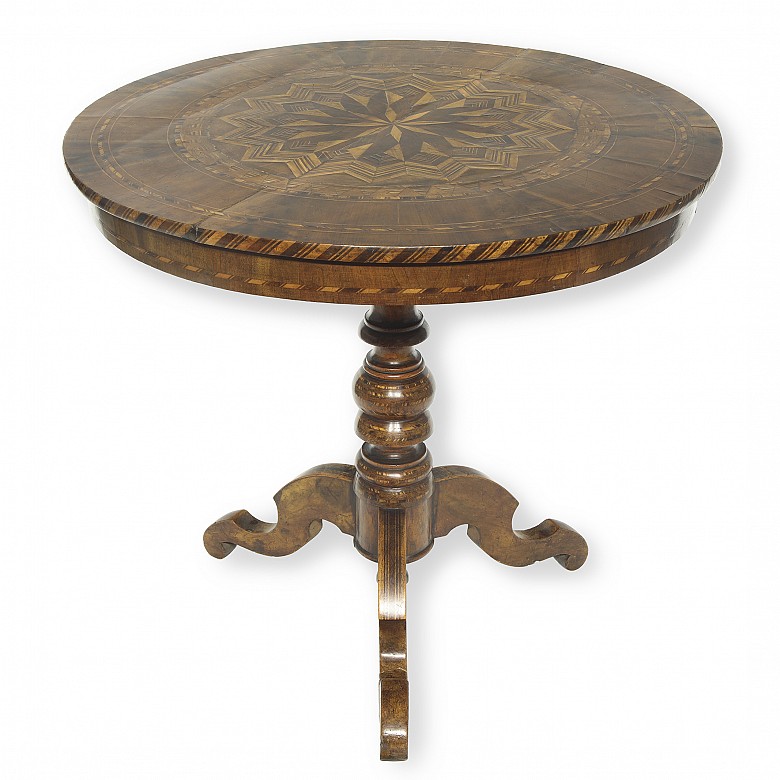 Side table with marquetry, 19th century - 2