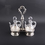 Silver Cruet with marks or punches.