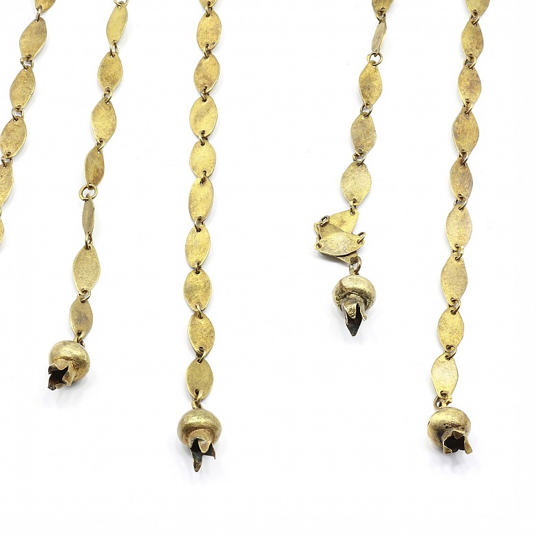 Brass hooks with Matara or zircon diamonds - 3