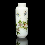Botella de rape de vidrio esmaltado, dinastía Qing - 2