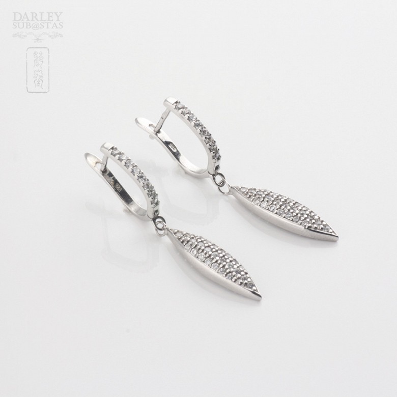 earrings with zirconia  925 sterling silver - 3