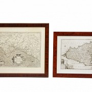 Pair of maps, 20th century