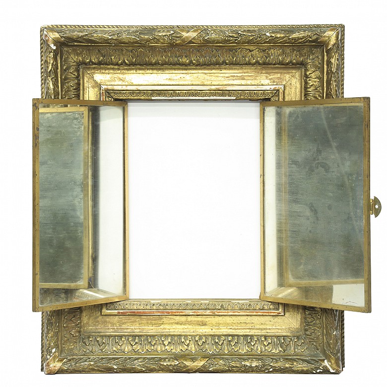pintura francesa S.XIX con marco de espejo