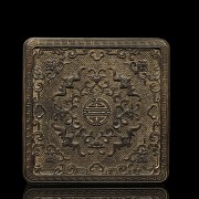 Carved wooden box, Qing Dynasty