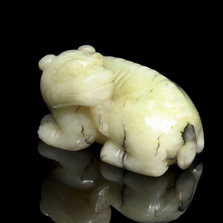 León de jade, dinastía Qing