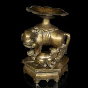 Bronze figure 'Two Elephants', Qing dynasty