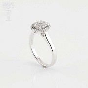 Precioso anillo oro 18k y diamantes - 1