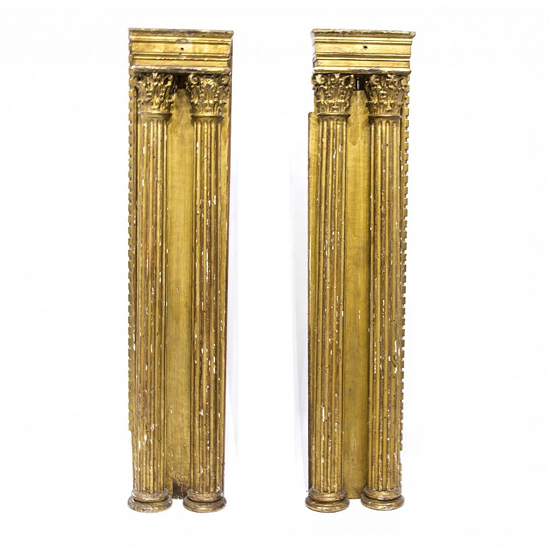 Parejas de columnas de retablo adosadas, España, s.XVIII